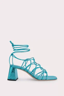Alexander Aquamarine Metallic Leather