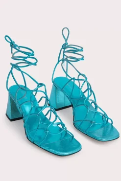 Alexander Aquamarine Metallic Leather