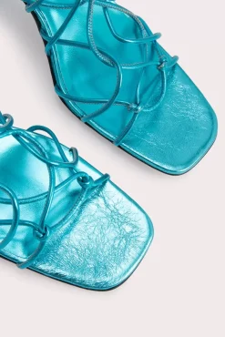 Alexander Aquamarine Metallic Leather