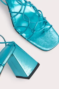 Alexander Aquamarine Metallic Leather