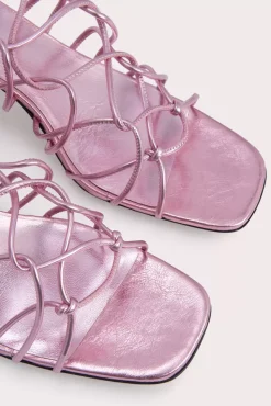 Alexander Pink Metallic Leather