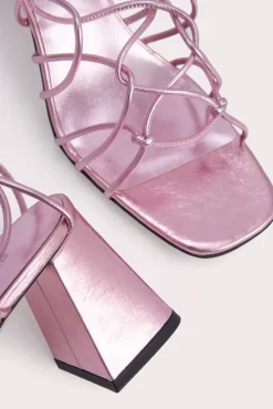 Alexander Pink Metallic Leather