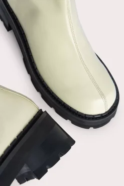 Alister Ivory Soft Semi Patent Leather