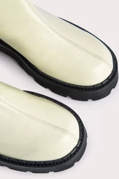 Alister Ivory Soft Semi Patent Leather