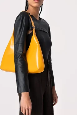 Amber Sunflower Semi Patent Leather