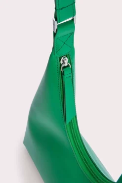 Amber Super Green Semi Patent Leather