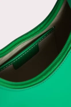 Amber Super Green Semi Patent Leather