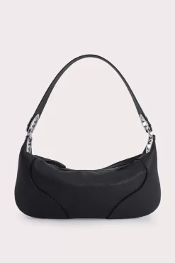 Amira Black Flat Grain Leather