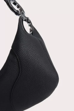 Amira Black Flat Grain Leather