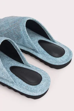 Ari Denim Stud Leather