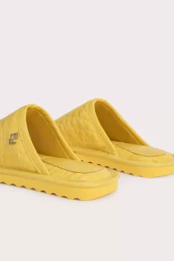 Ari Duckling Circular Croco Embossed Leather