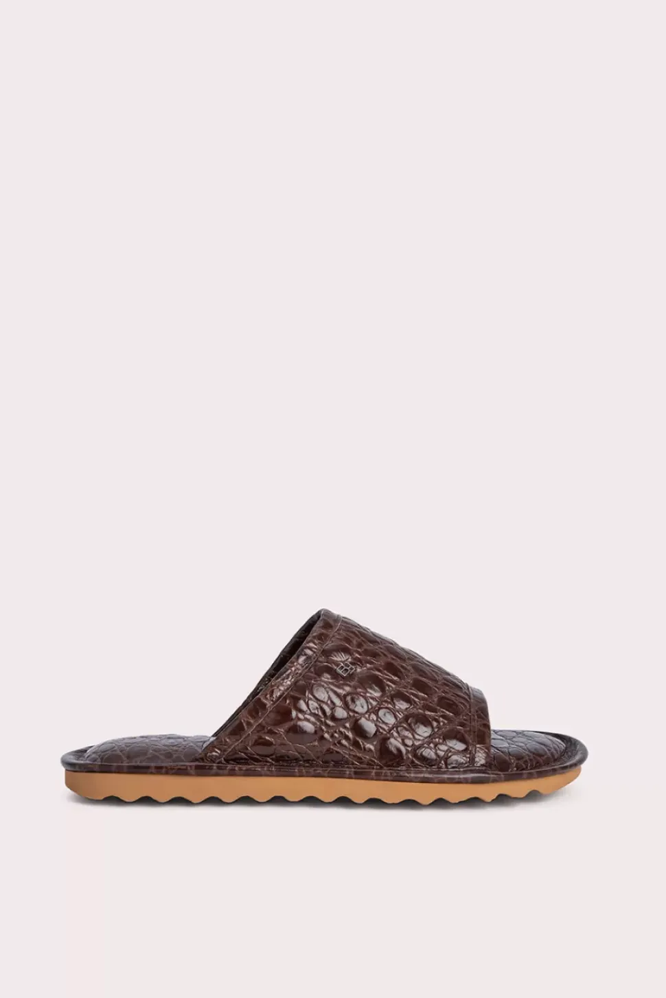 Ari Sequoia Circular Croco Embossed Leather