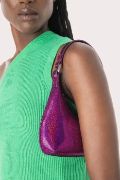 Baby Amber Fuchsia Disco Dot Leather