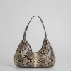 Baby Amber Mocha Snake Print Leather