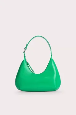Baby Amber Super Green Semi Patent Leather