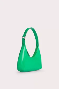 Baby Amber Super Green Semi Patent Leather