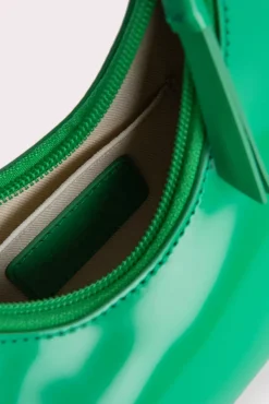 Baby Amber Super Green Semi Patent Leather