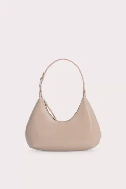 Baby Amber Taupe Semi Patent Leather