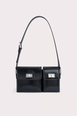 Baby Billy Black Semi Patent Leather
