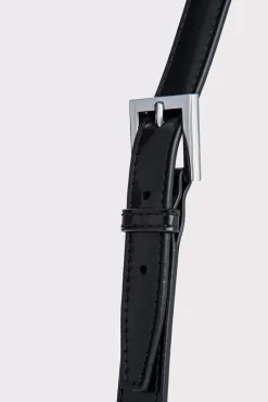 Baby Billy Black Semi Patent Leather
