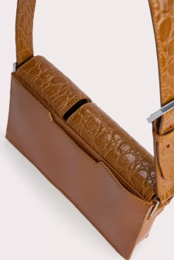 Baby Billy Caramel Croco And Semi Patent Leather