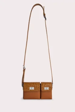 Baby Billy Caramel Croco And Semi Patent Leather