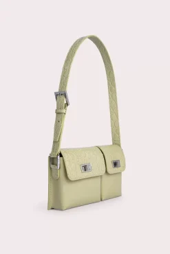 Baby Billy Olive Croco And Semi Patent Leather