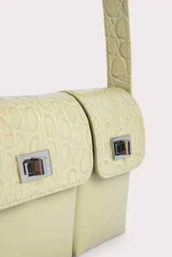 Baby Billy Olive Croco And Semi Patent Leather