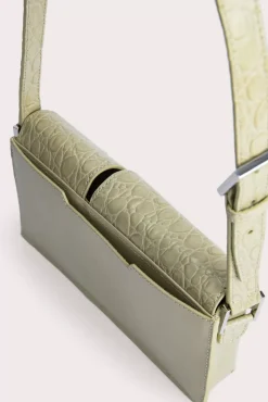 Baby Billy Olive Croco And Semi Patent Leather