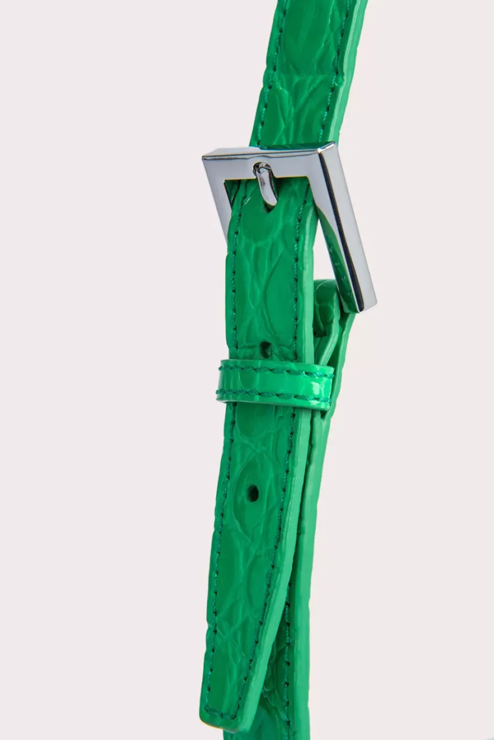 Baby Billy Super Green Croco And Semi Patent Leather