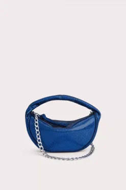 Baby Cush Blue Disco Dot Leather
