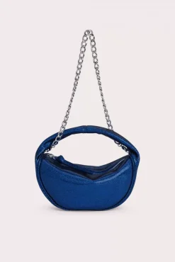 Baby Cush Blue Disco Dot Leather