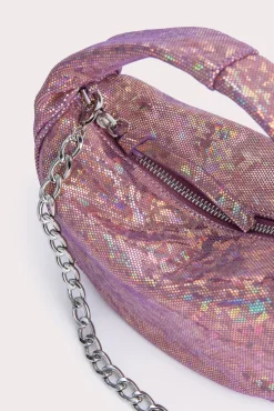 Baby Cush Disco Violet Hologram Leather