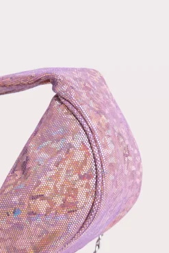 Baby Cush Disco Violet Hologram Leather