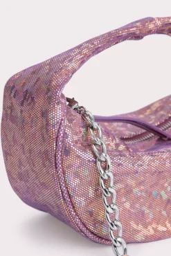 Baby Cush Disco Violet Hologram Leather