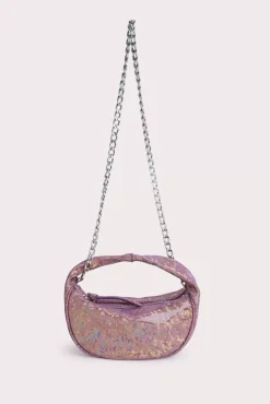 Baby Cush Disco Violet Hologram Leather