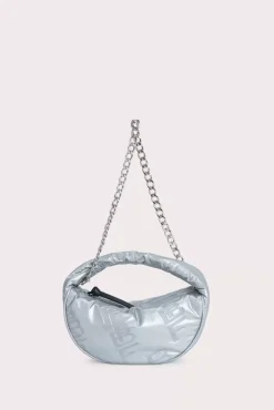 Baby Cush Silver Embossed Shellsuit Fabric
