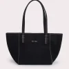 Bar Tote Black Canvas And Nappa Leather