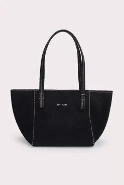 Bar Tote Black Canvas And Nappa Leather