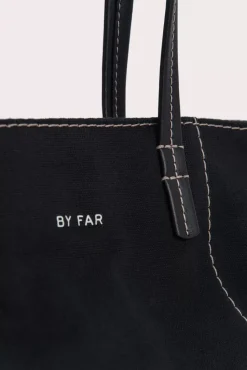 Bar Tote Black Canvas And Nappa Leather