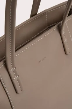 Bar Tote Taupe Box Calf Leather