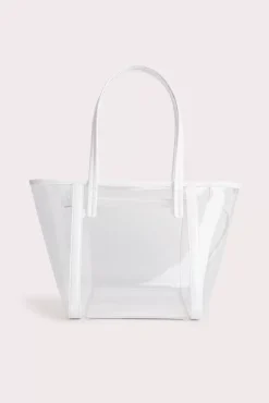 Bar Tote Transparent White Pu