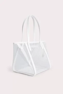 Bar Tote Transparent White Pu