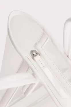 Bar Tote Transparent White Pu