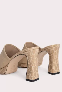 Beliz Kraft Croco And Suede Leather