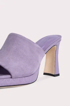 Beliz Purple Haze Croco And Suede Leather