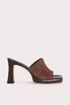 Beliz Sequoia Croco And Suede Leather