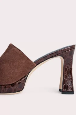 Beliz Sequoia Croco And Suede Leather