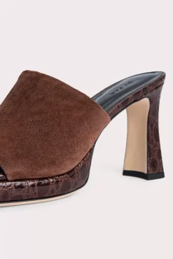 Beliz Sequoia Croco And Suede Leather