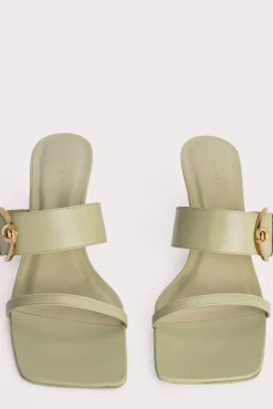Bettina Olive Gloss Leather